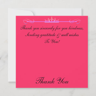 Vielen Dank, aufrichtig Card Dankeskarte