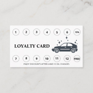 *~* Vielen Dank Auto Wash einfache QR Belohnungen Treuekarte