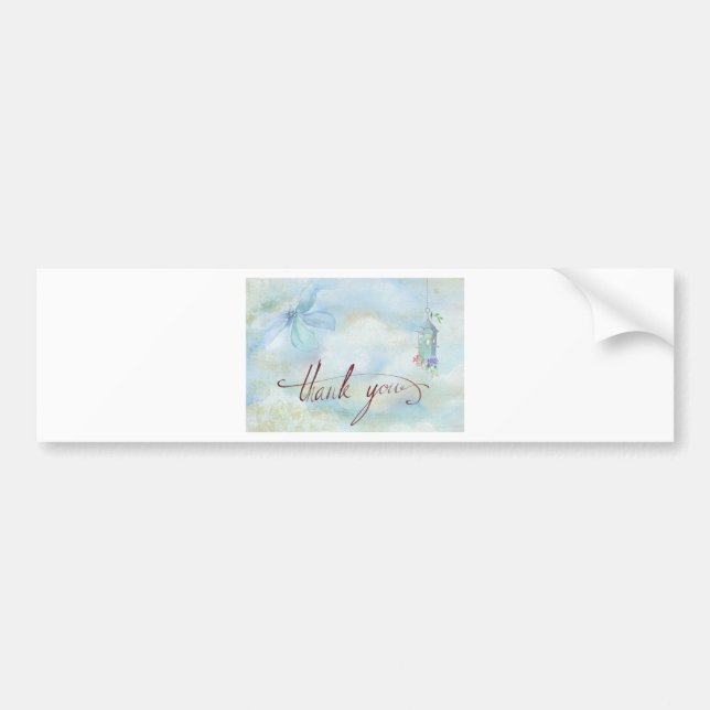 Vielen Dank Autoaufkleber (Vorne)