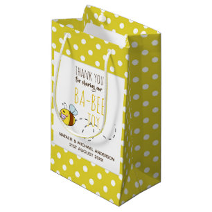 Vielen Dank BA-BEE Baby Shower Yellow Punkt Kleine Geschenktüte