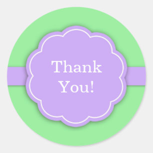 Vielen Dank, Baby Dusche Green Sticker