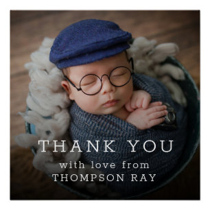 Vielen Dank Baby Geschenk Modern Newborn Baby Poster