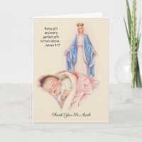 Vielen Dank, Baby Girl gesegnete Jungfrau Mary Kat