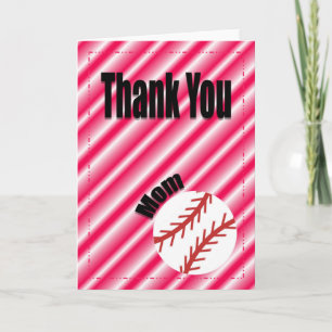 Vielen Dank, Baseball Team Mama Card Dankeskarte