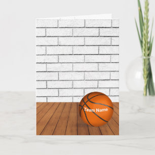 Vielen Dank Basketball Coach Card Karte