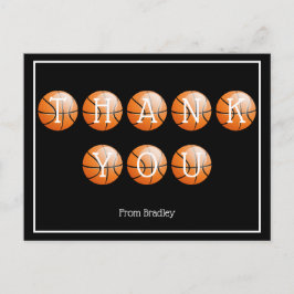 Vielen Dank Basketball Custom Personalisiert Postkarte