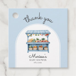 Vielen Dank Bauern Market Boy Baby Dusche Geschenkanhänger