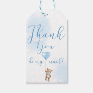 Vielen Dank Beary Much Baby Shower Hang Tags Geschenkanhänger
