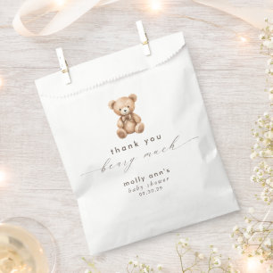Vielen Dank Beary Much Neutral Baby Dusche Geschenktütchen