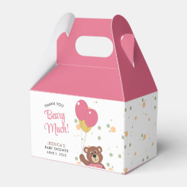 Vielen Dank Beary Niedlich Baby Bear Pink Girl Geschenkschachtel