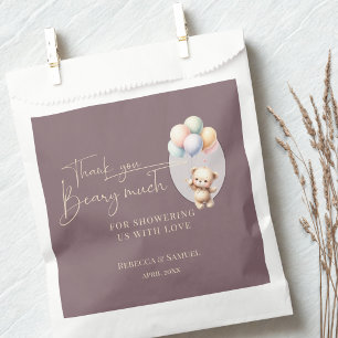 Vielen Dank Beary Viel, Kaum Warten Baby Shower Geschenktütchen