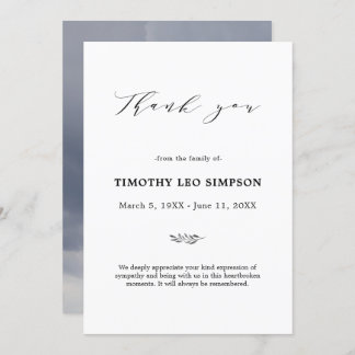 Vielen Dank Beerdigung Bewölkung Beileid Trauerkar Einladung