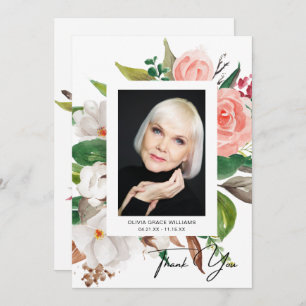 Vielen Dank Beerdigung Foto Beileid Bereavement