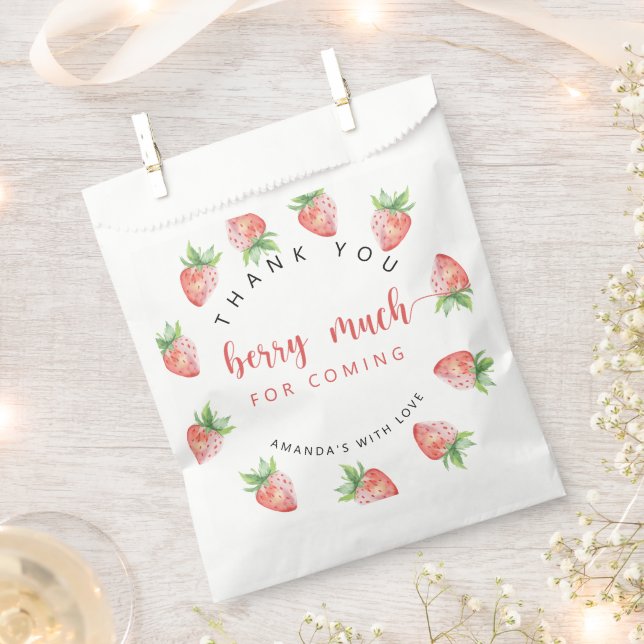 Vielen Dank, Beere Geschenktütchen (Ausgeschnitten)