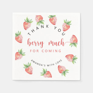 Vielen Dank, Beere Serviette