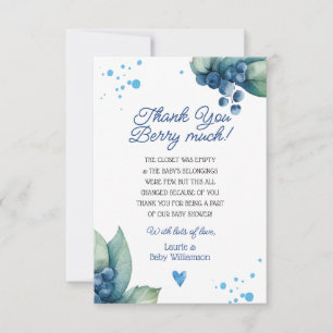 Vielen Dank, Berry Vielen Dank, Ihre Karte