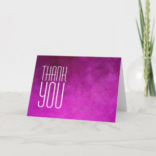 Vielen Dank Beruflich Modernes Rosa Schlicht Dankeskarte