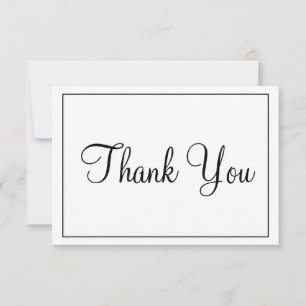 Vielen Dank, Black and White Dankeskarte