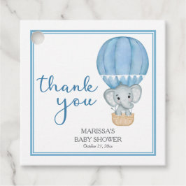 Vielen Dank Blue Elephant Baby Duwer Fevor Tags Geschenkanhänger