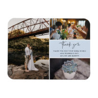 Vielen Dank Blue Foto Collage Wedding