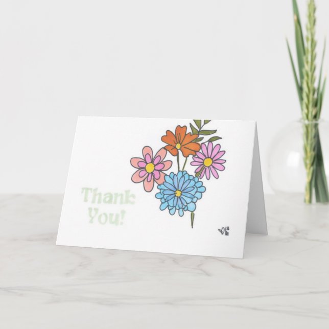 Vielen Dank, Blume 1 Karte (Vorderseite)