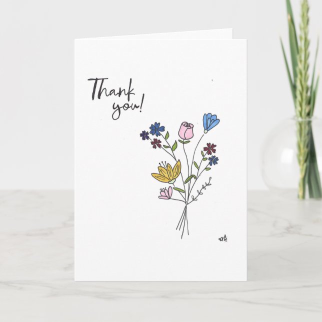 Vielen Dank, Blume 5 Karte (Vorderseite)