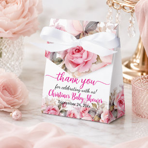 Vielen Dank Blush Rose Baby Dusche Geschenkschachtel