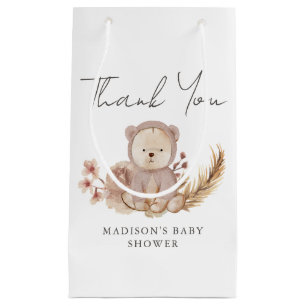 Vielen Dank Boho Botanical Sweet Bear Baby Dusche Kleine Geschenktüte