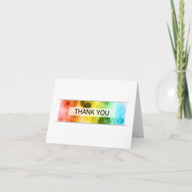 Vielen Dank (Bokeh) Dankeskarte (Vorderseite)