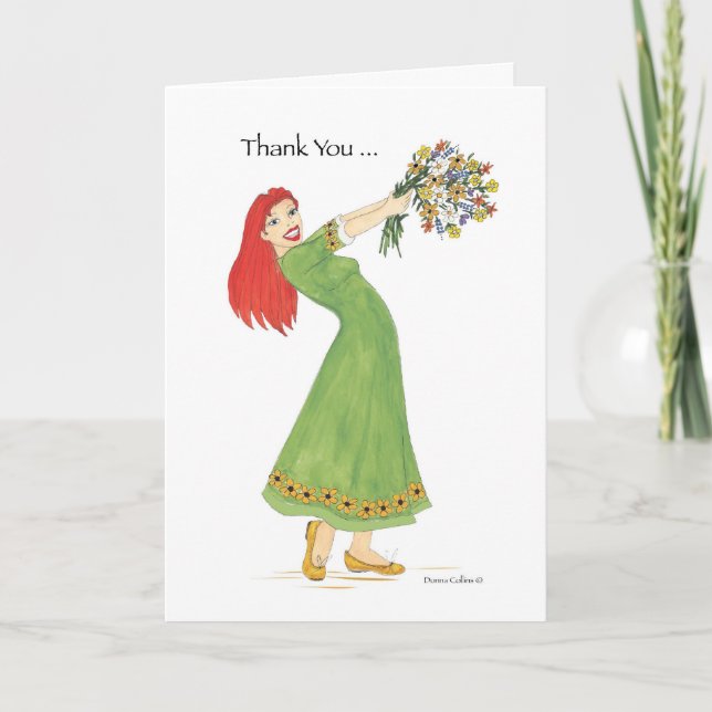 Vielen Dank Bouquet Kindness Dankeskarte (Vorderseite)