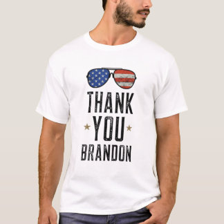 Vielen Dank Brandon mit Vintag amerikanischem Flag T-Shirt