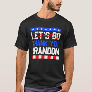 Vielen Dank Brandon Vintage US-Flagge Pro Biden Li T-Shirt