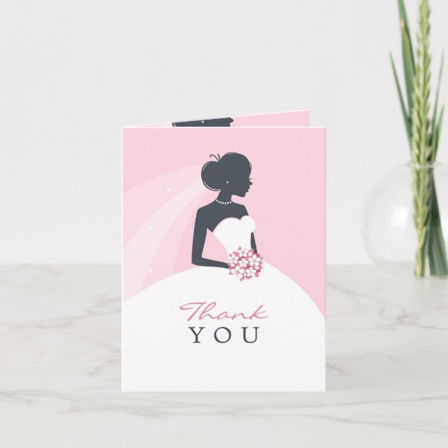 Vielen Dank Brautparty Faltkarte Dankeskarte (Vorderseite)