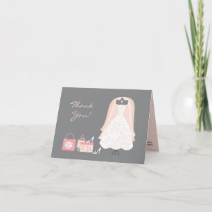 Vielen Dank Brautparty Faltkarte Dankeskarte