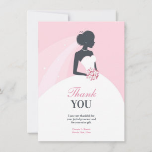 Vielen Dank, Brautparty Flat Card Dankeskarte