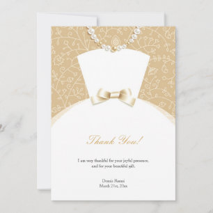 Vielen Dank, Brautparty Flat Card Dankeskarte