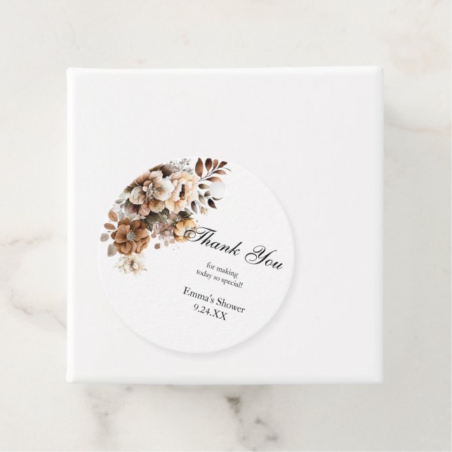 Vielen Dank Brautparty für Classic Round Sticke Geschenkanhänger (Beispiel)