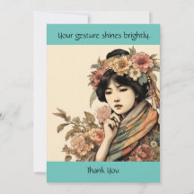 Vielen Dank Bright Gesture Card