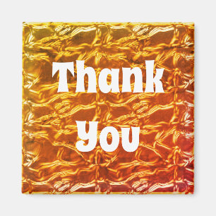 Vielen Dank Bright Orange Metallic Shine Vibrann Magnet