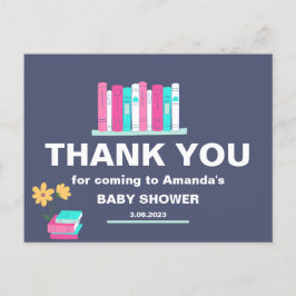 Vielen Dank Bücher und Blume Kinderdusche Postkart Postkarte