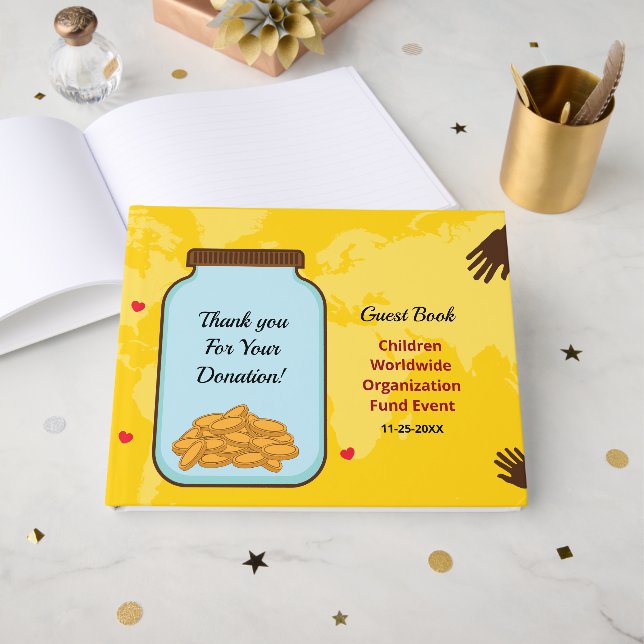 Vielen Dank Business Company Event Custom Gästebuch (Vorderseite Offen)