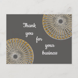 Vielen Dank Business Gold Silver Client Wertschätz Postkarte