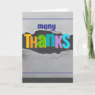 Vielen Dank Card Spaß und farbenfrohe Gewohnheit Dankeskarte