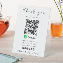 Vielen Dank Cash App QR Code Scan zu bezahlen Whit