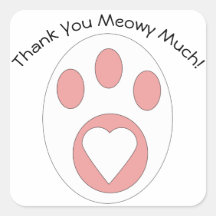 Vielen Dank Cat Paw Niedlich Personalize