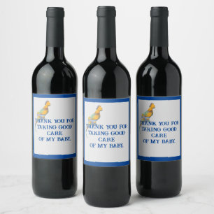 Vielen Dank Cat Sitter House Pet Kitten Wertschätz Weinetikett