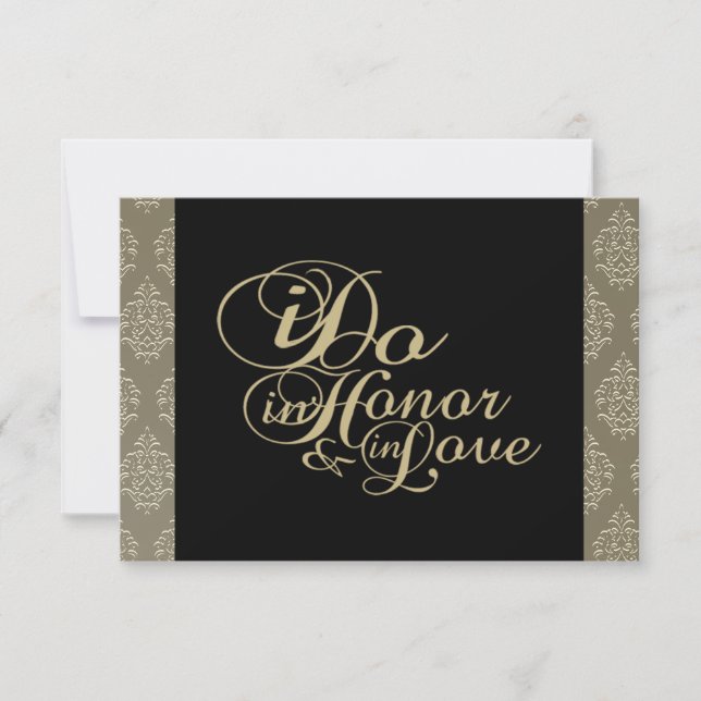 Vielen Dank Champagne Damask Cards Dankeskarte (Vorderseite)