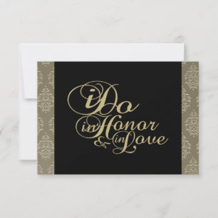 Vielen Dank Champagne Damask Cards Dankeskarte