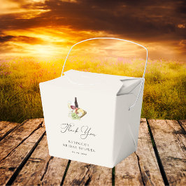 Vielen Dank Charcuterie Wein & Käse Brautparty Geschenkschachtel