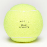Vielen Dank Coach Name Tennis Balls Geschenk